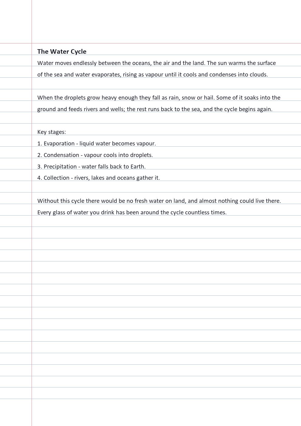 The same page as typed text